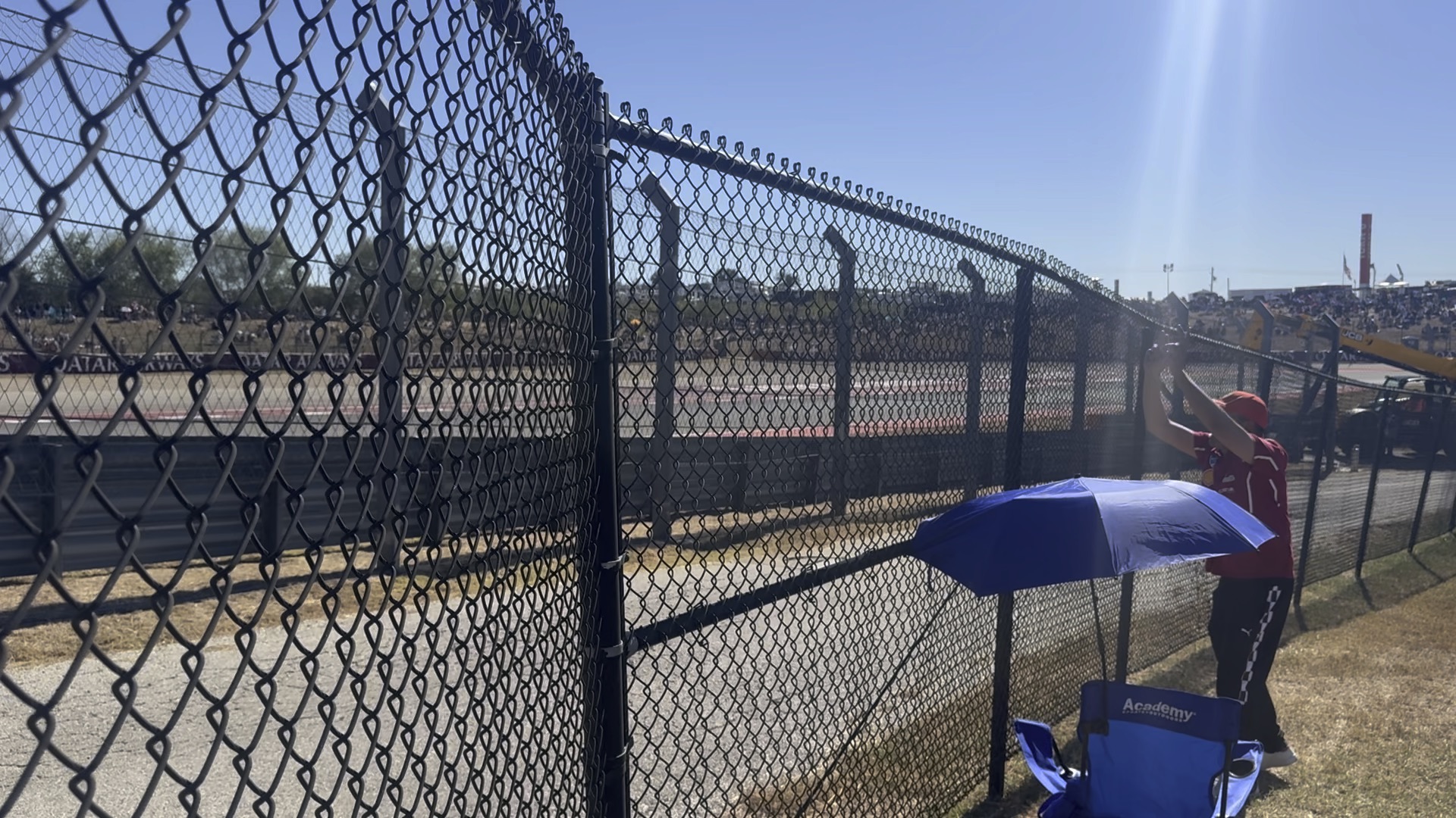 Chain link temporary fence panels on a construction site in Modesto